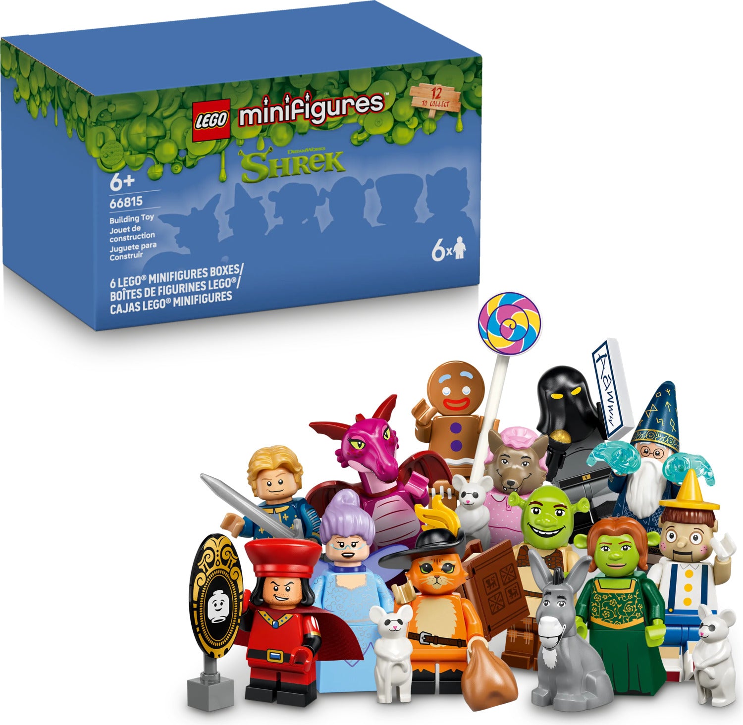 66815 Shrek Series Minifigures 6 Pack