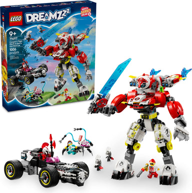 71497 Cooper's Tiger Mech & Zero's Hot Rod Car
