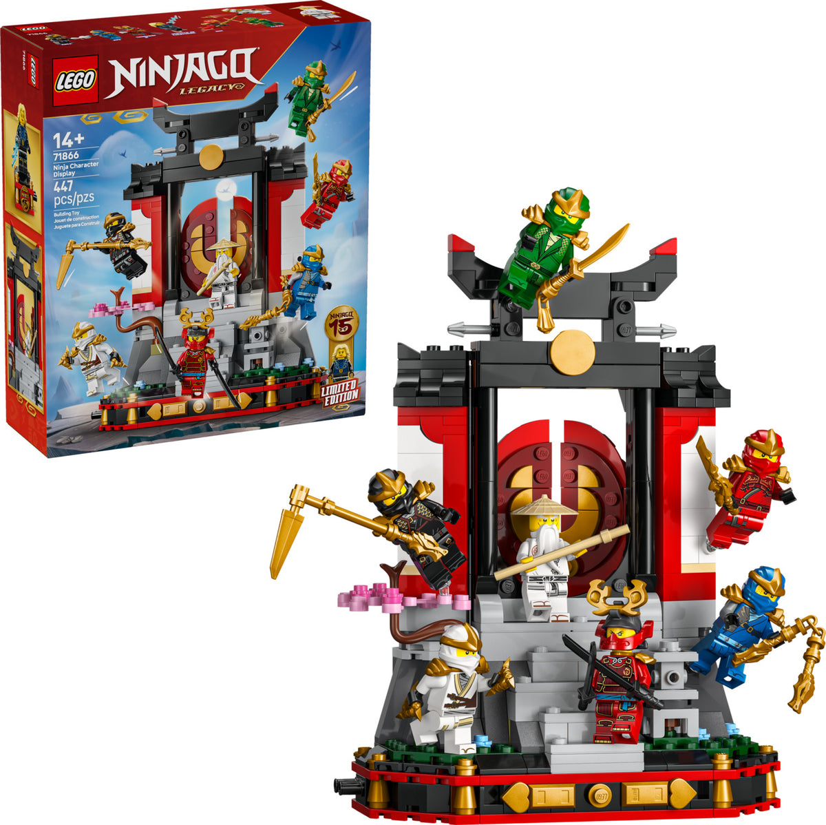 71866 Ninja Character Display 15th Anniversary — Piccolo Mondo Toys
