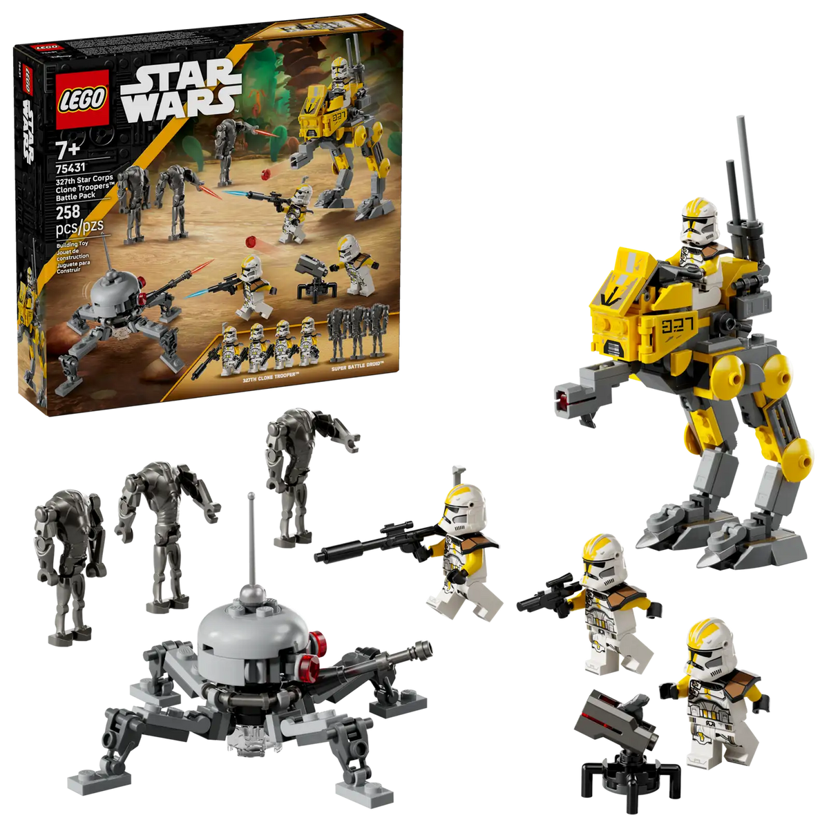 75431 327th Star Corps Clone Troopers Battle Pack — Piccolo Mondo Toys
