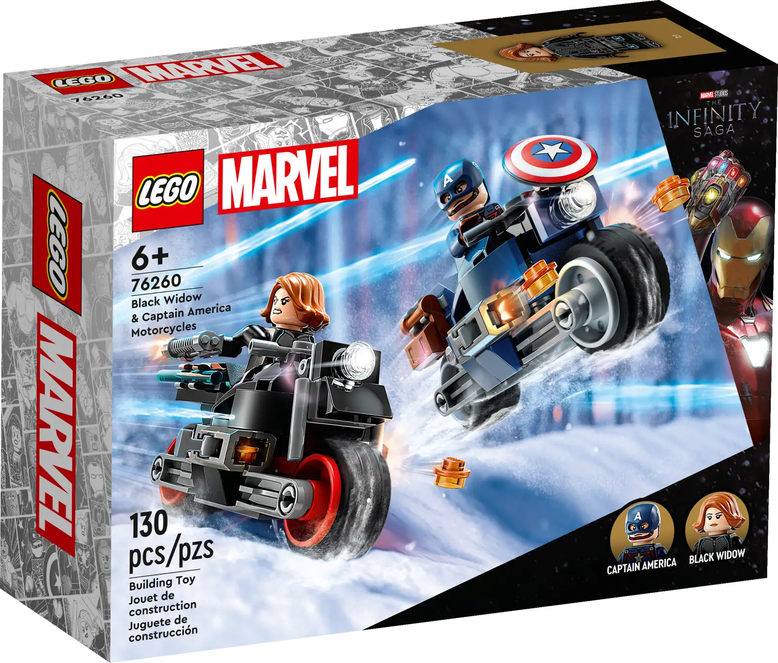 76260 Black Widow & Captain America Motorcycles