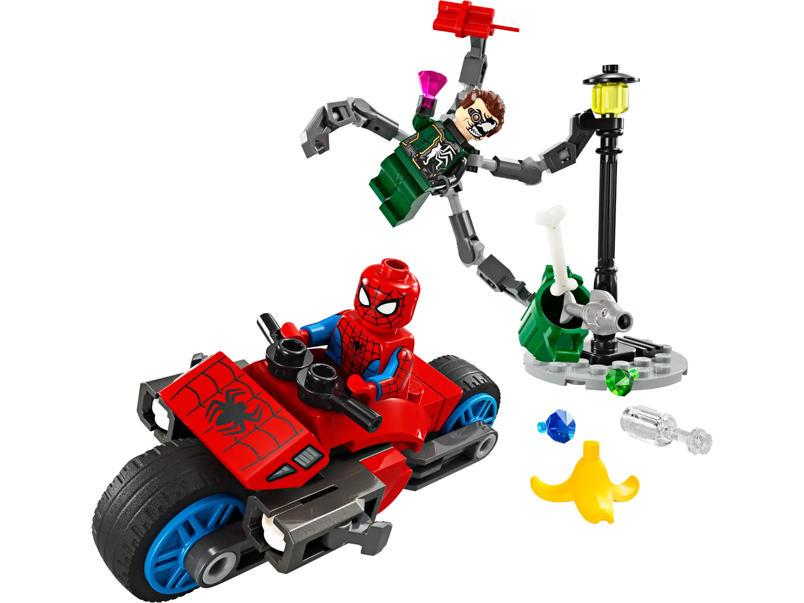 76275 Motorcycle Chase: Spider-Man vs. Doc Ock