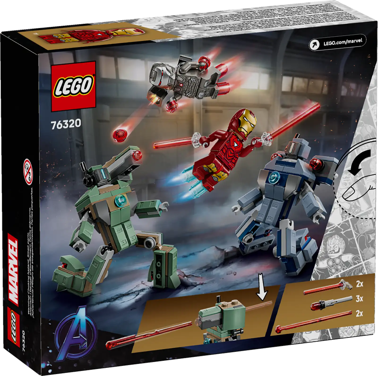 76320  Iron Man & War Machine vs. Hammer Drones