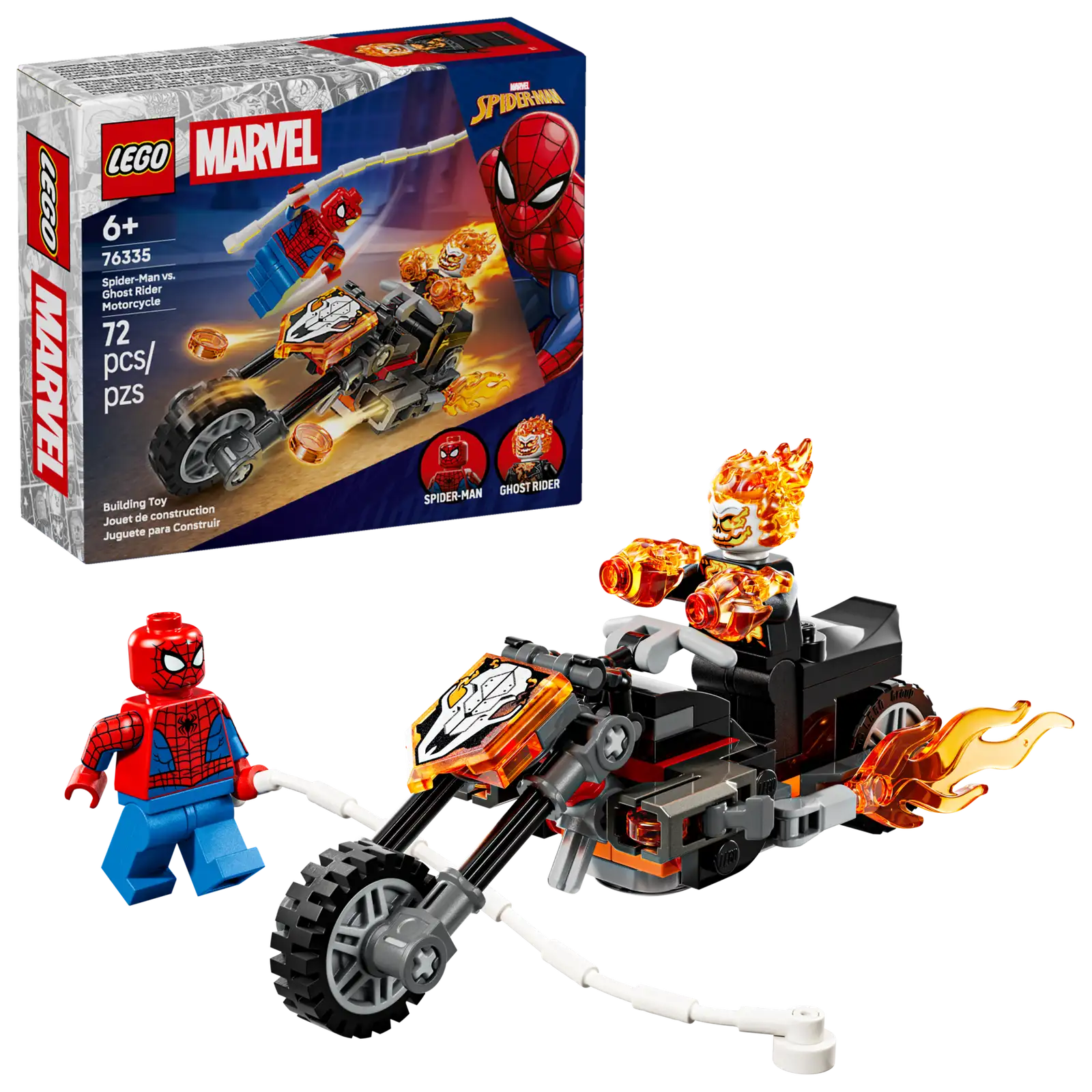 76335 Spider-Man vs. Ghost Rider Motorcycle