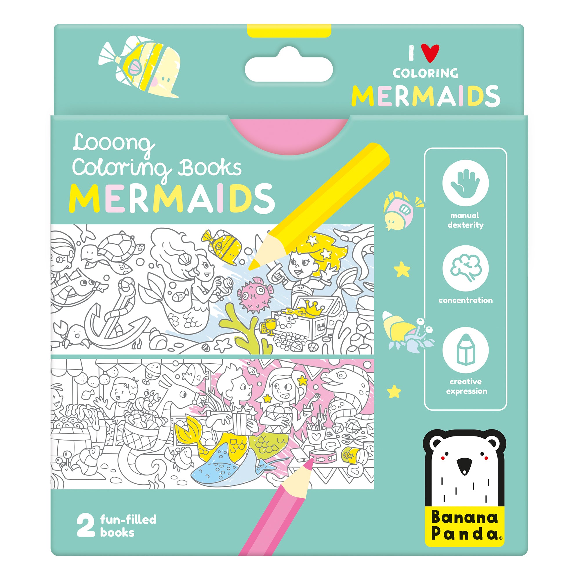Looong Coloring Books Mermaids