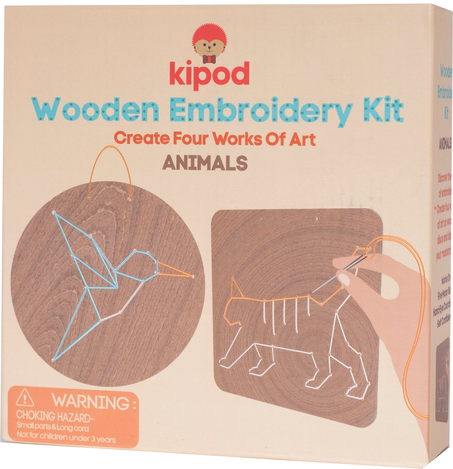 Animals Wood Embroidery Kit