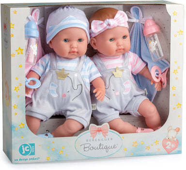 Baby Doll 15" Twins Gift Set