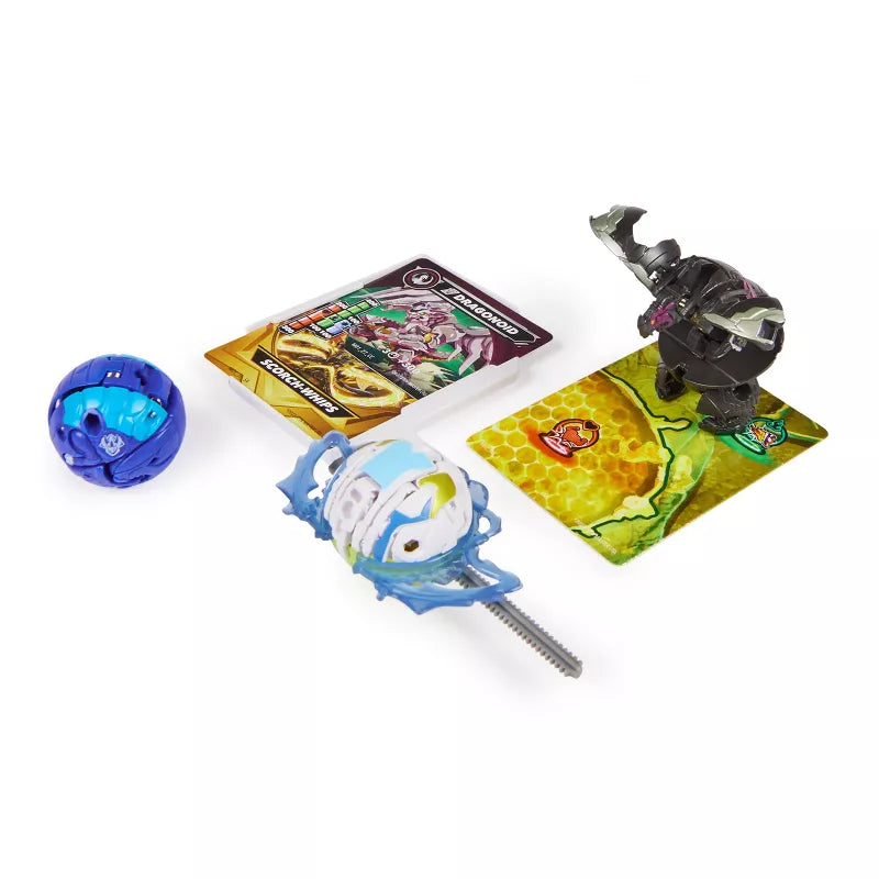 Bakugan Starter 3- Pack Special Attack Mantid, Titanium Dragonoid