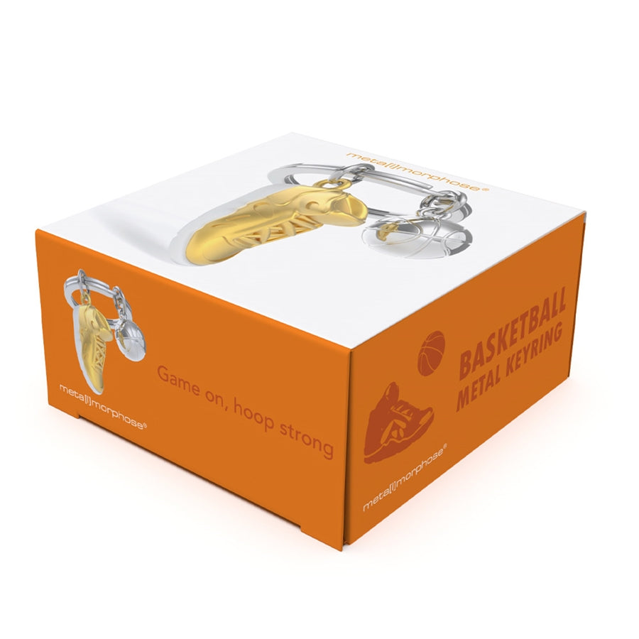 Basketball & High Top Shoe Keychain
