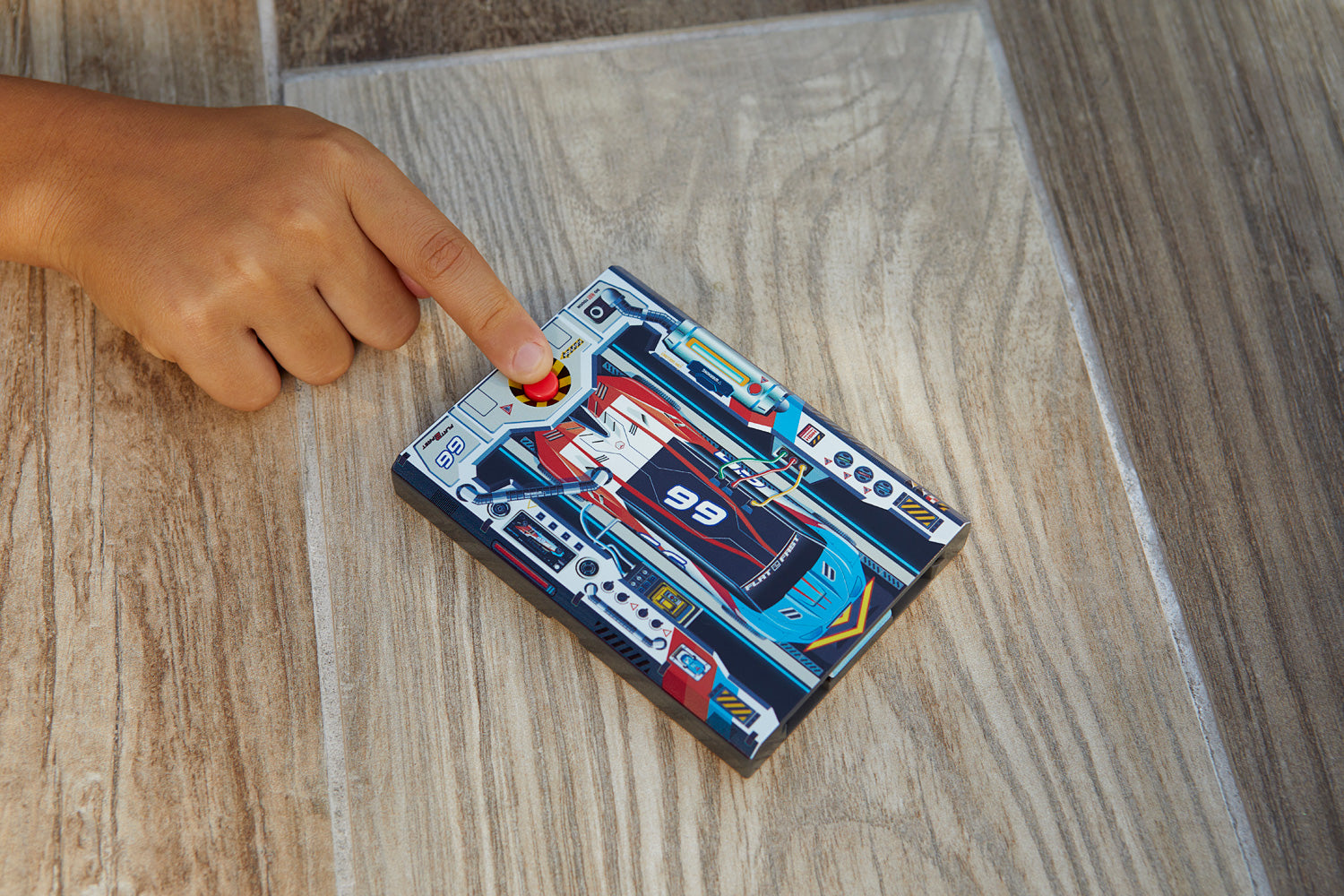 Blue Flat 2 Fast Card Racers — Piccolo Mondo Toys