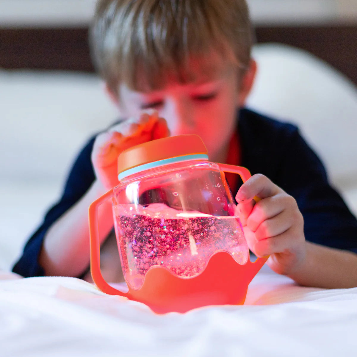 Blue Sensory Play Jar