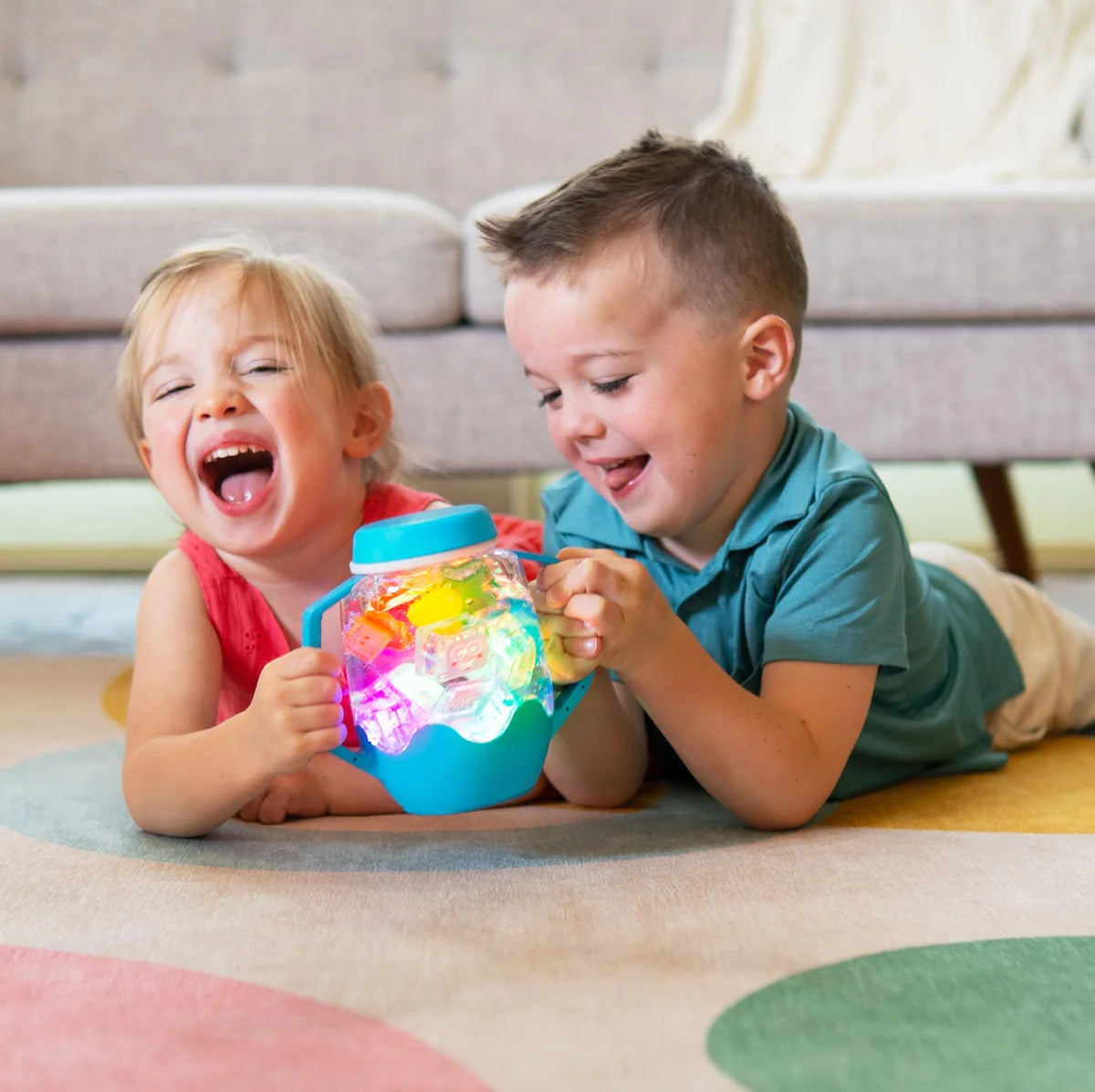 Coral Sensory Play Jar