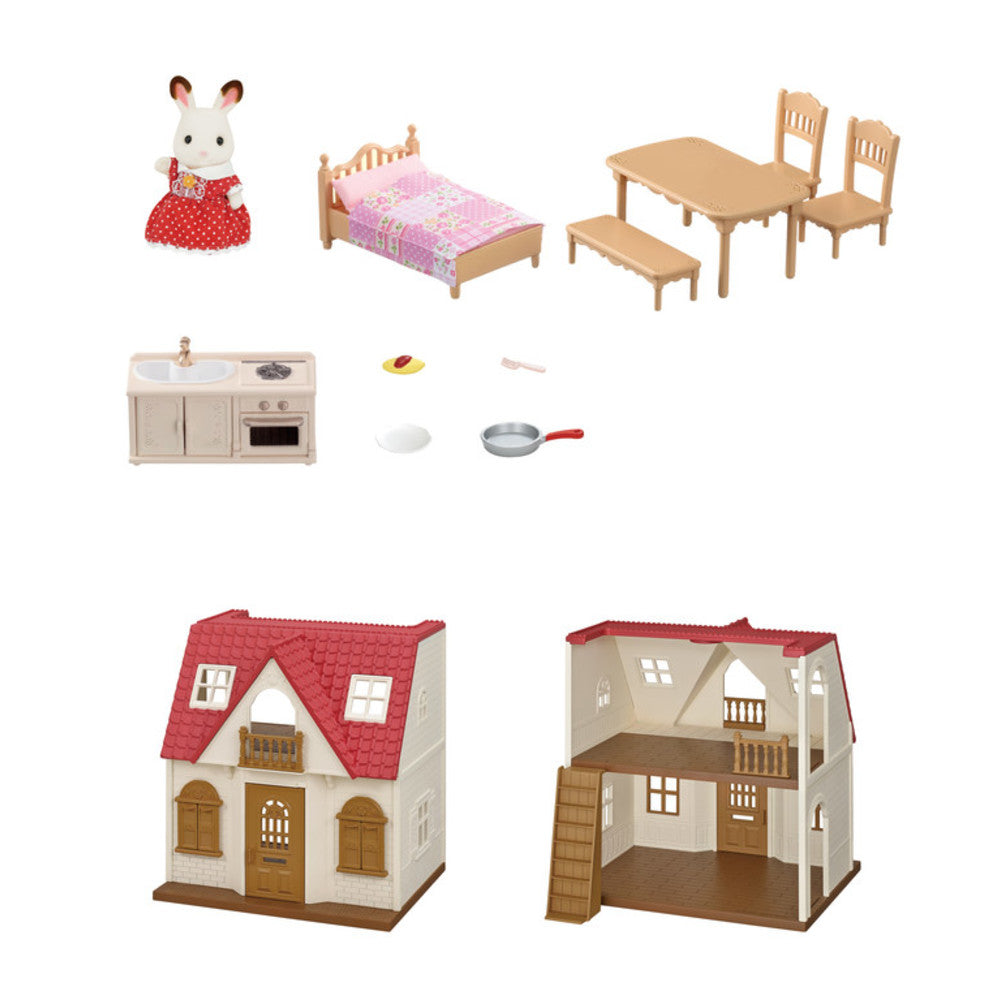 Calico Critters Red Roof Cozy Cottage Starter Home