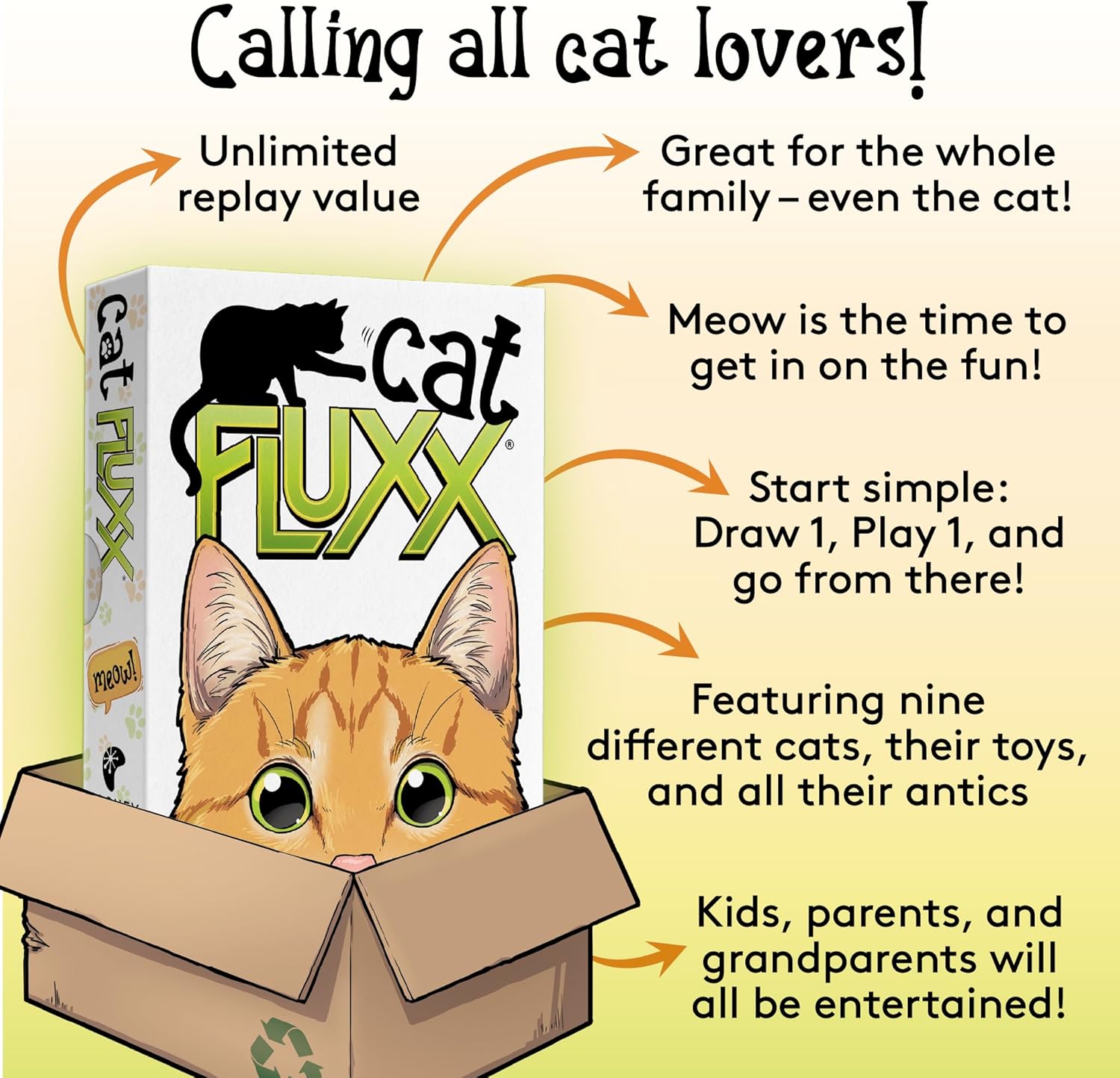 Cat Fluxx Card Game