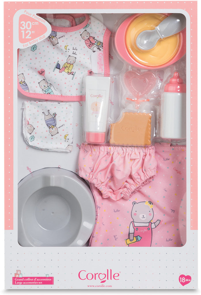 COROLLE  赤ちゃん人形着せ替え カゴバックセット Large Accessory Set for 12