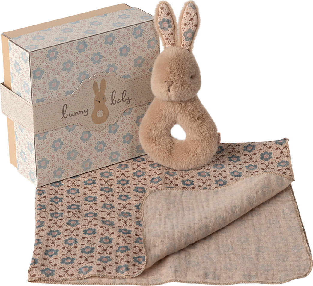 Cremo Rabbit Multipack Cream Peach Rabbit Rattle Set — Piccolo Mondo Toys