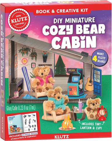 DIY Minature Cozy Bear Cabin Craft Kit