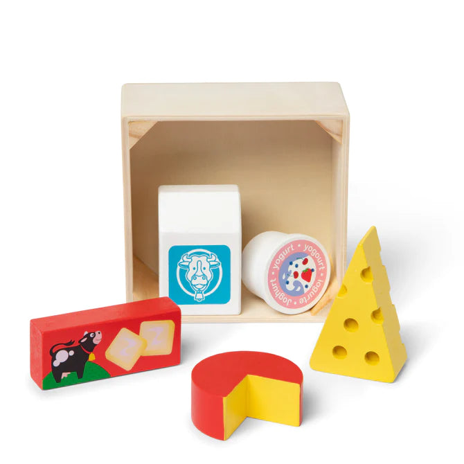Dairy Wooden Food Groups Play Set