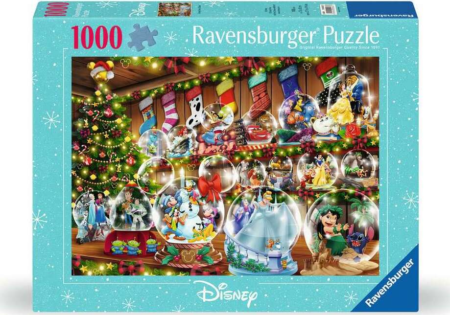 Disney Snow Globes Seasonal 1000 pc Puzzle