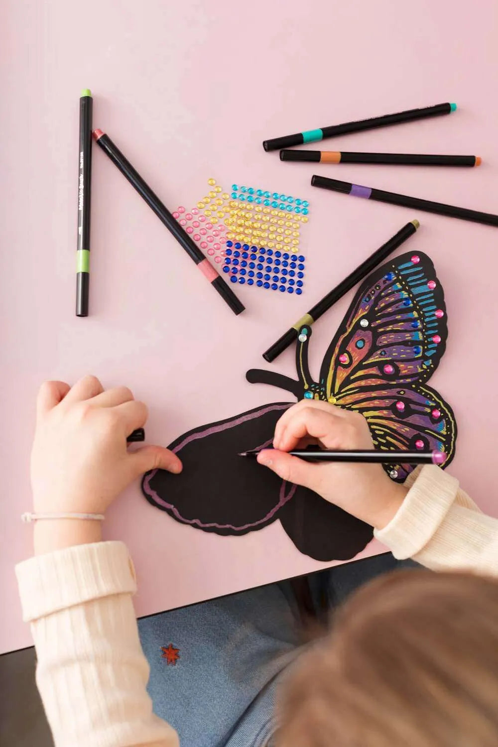 Flamboyant Butterflies  Artissimo Metallic Markers Craft Kit