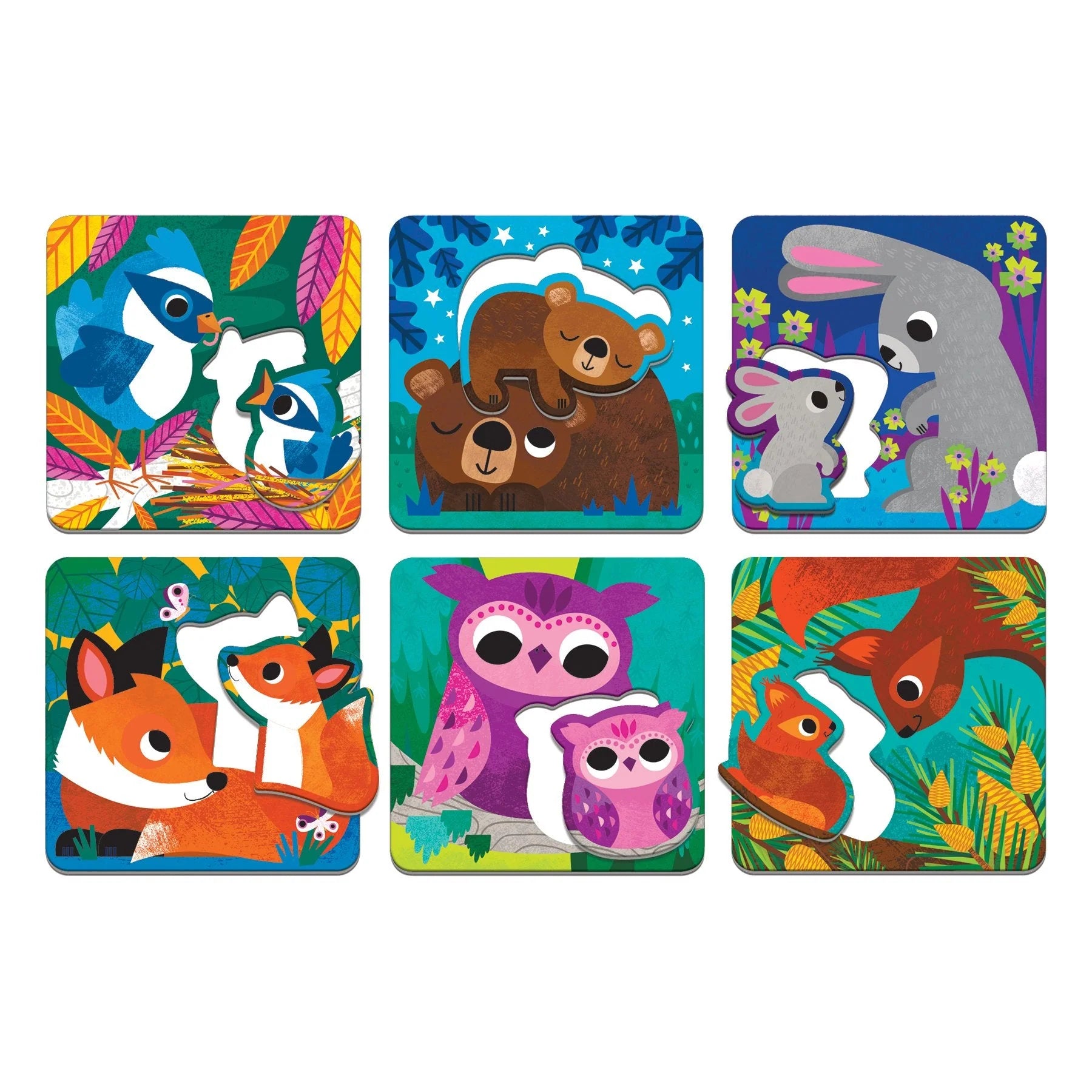 Forest Babies Matching Puzzles