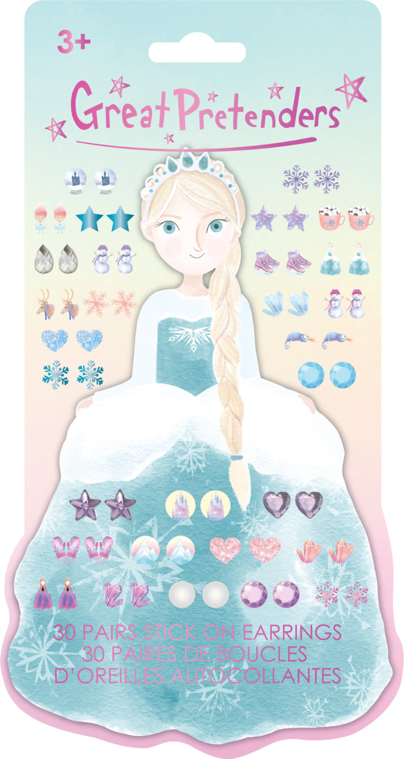 Frosty Sister Stick On Earrings