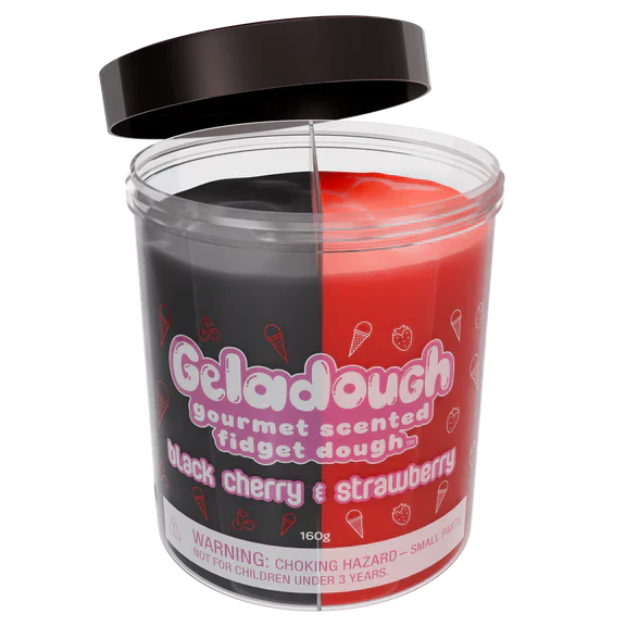 Geladough Black Cherry & Strawberry Scented Fidget Dough