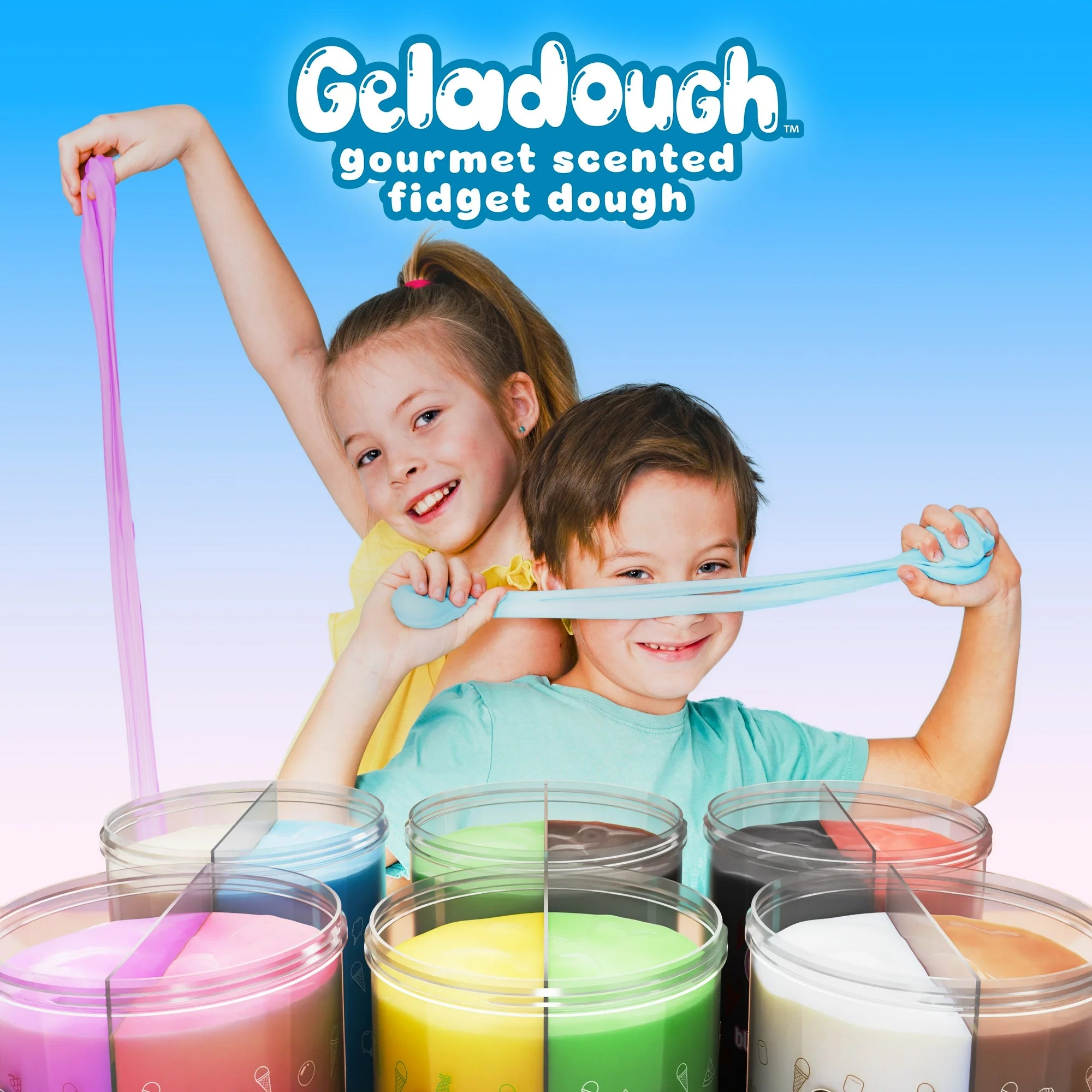 Geladough Pineapple & Watermelon Scented Fidget Dough