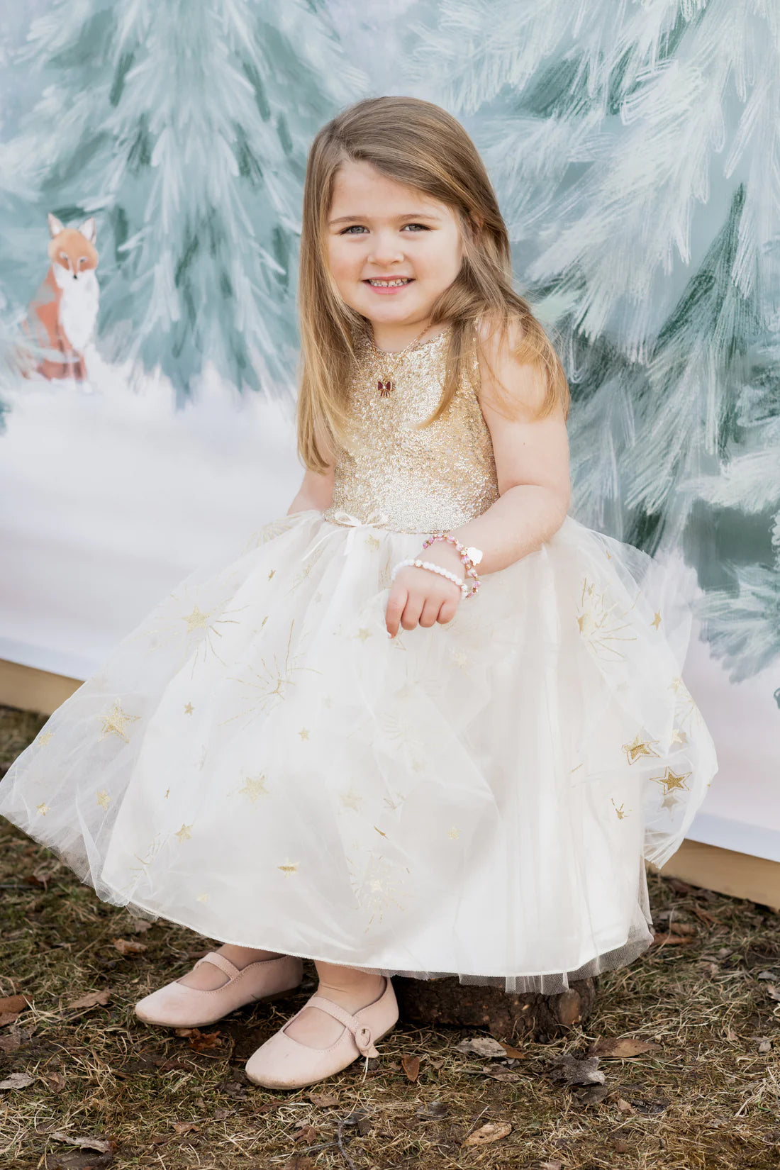 Gold Glam Party Dress Size 5-6 Gold Glam Party Dress Size 5-6