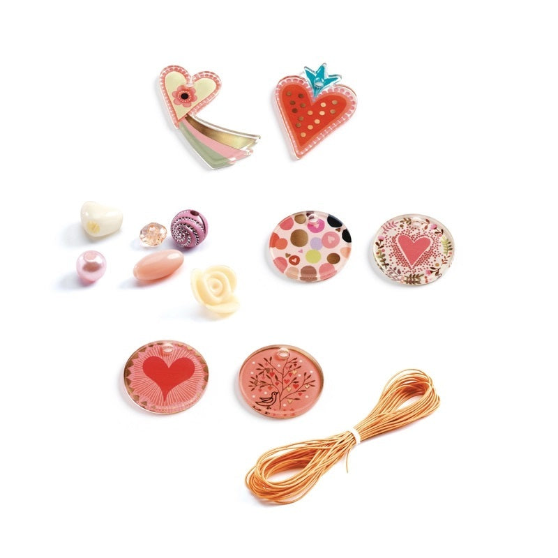 Hearts Beads & Jewelry Kit