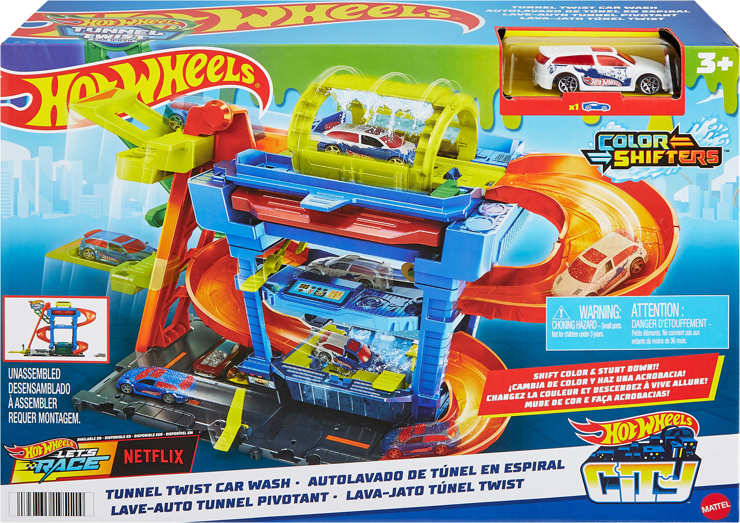 Hot wheels toy car wash shop