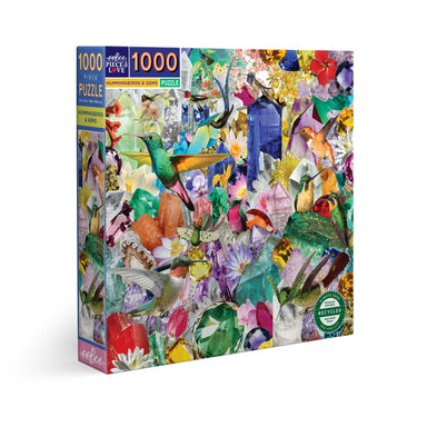 Hummingbirds and Gems 1,000 Piece Puzzle