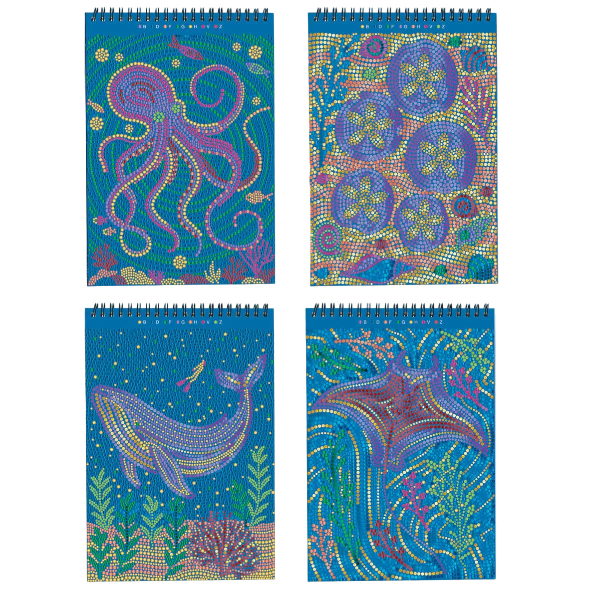 Into the Deep  Metallic FlowArt® - Dot-By-Letter