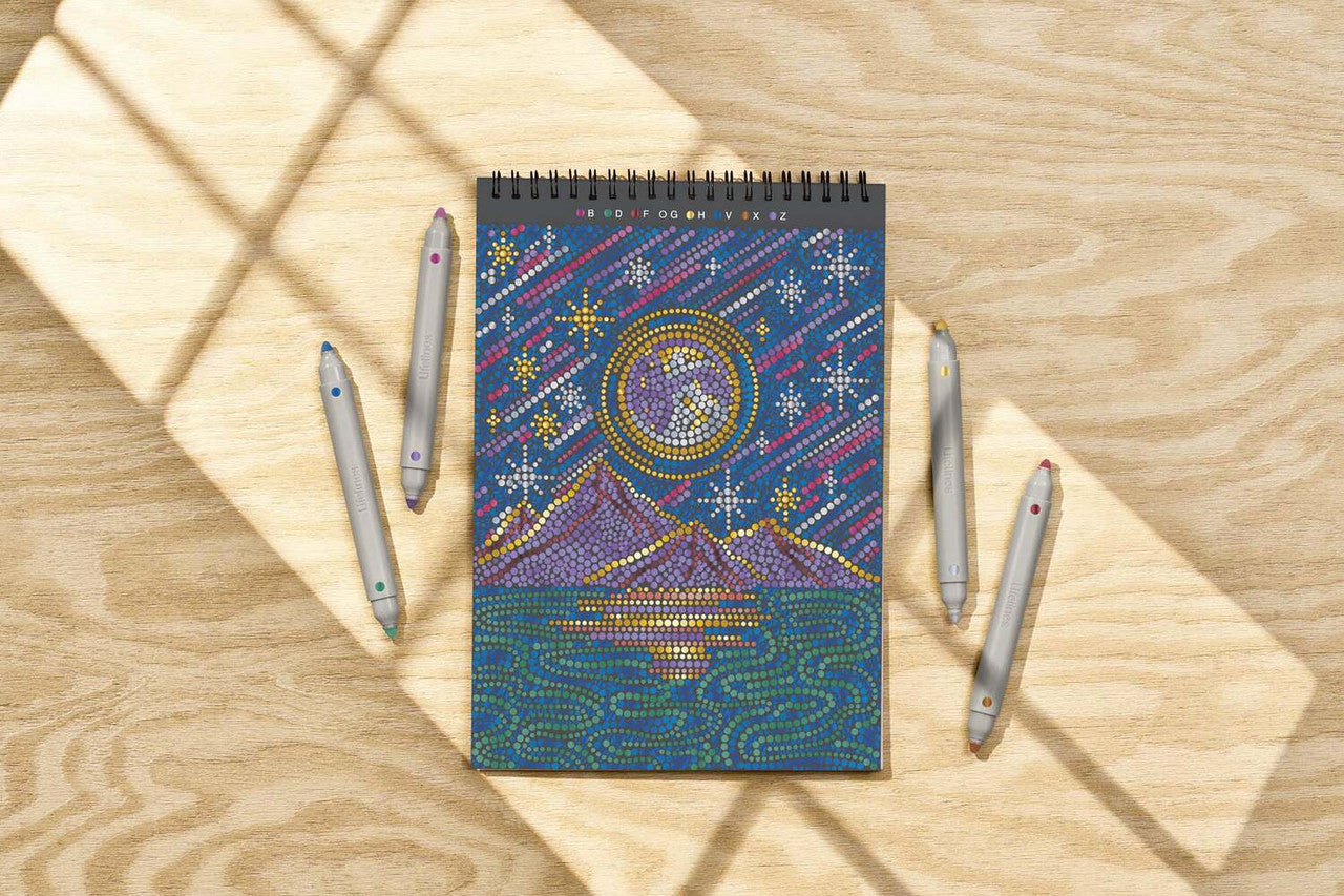 Into the Galaxy Metallic FlowArt® - Dot-By-Letter