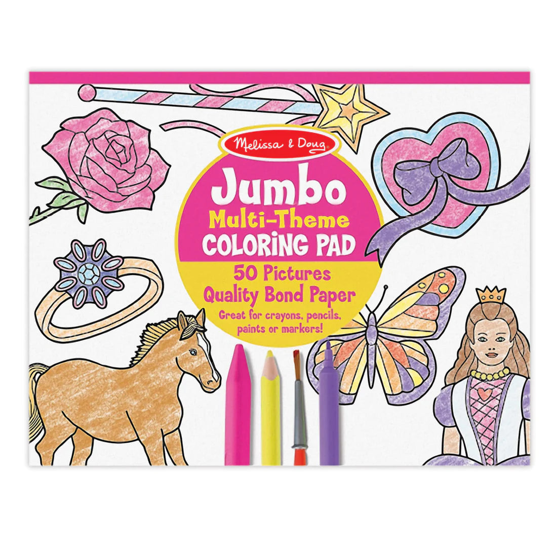 Princess Jumbo Coloring Pad