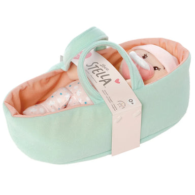 Love, Stella My First Doll & Bassinet Peach
