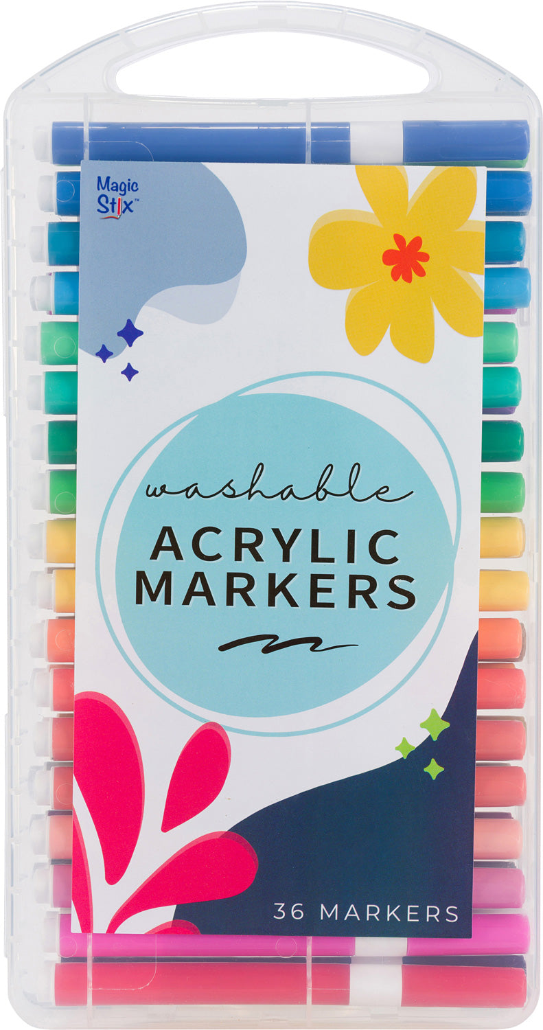 Magic Stix Washable Acrylic Markers 36 pack