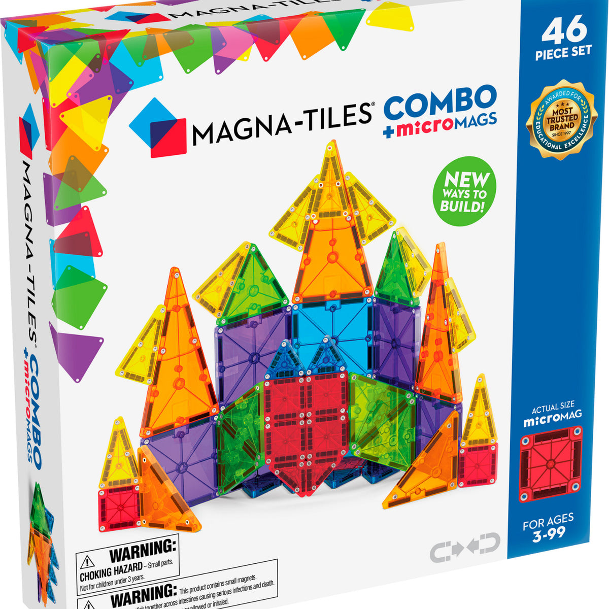 Magna-Tiles® Combo 46 Piece Set — Piccolo Mondo Toys