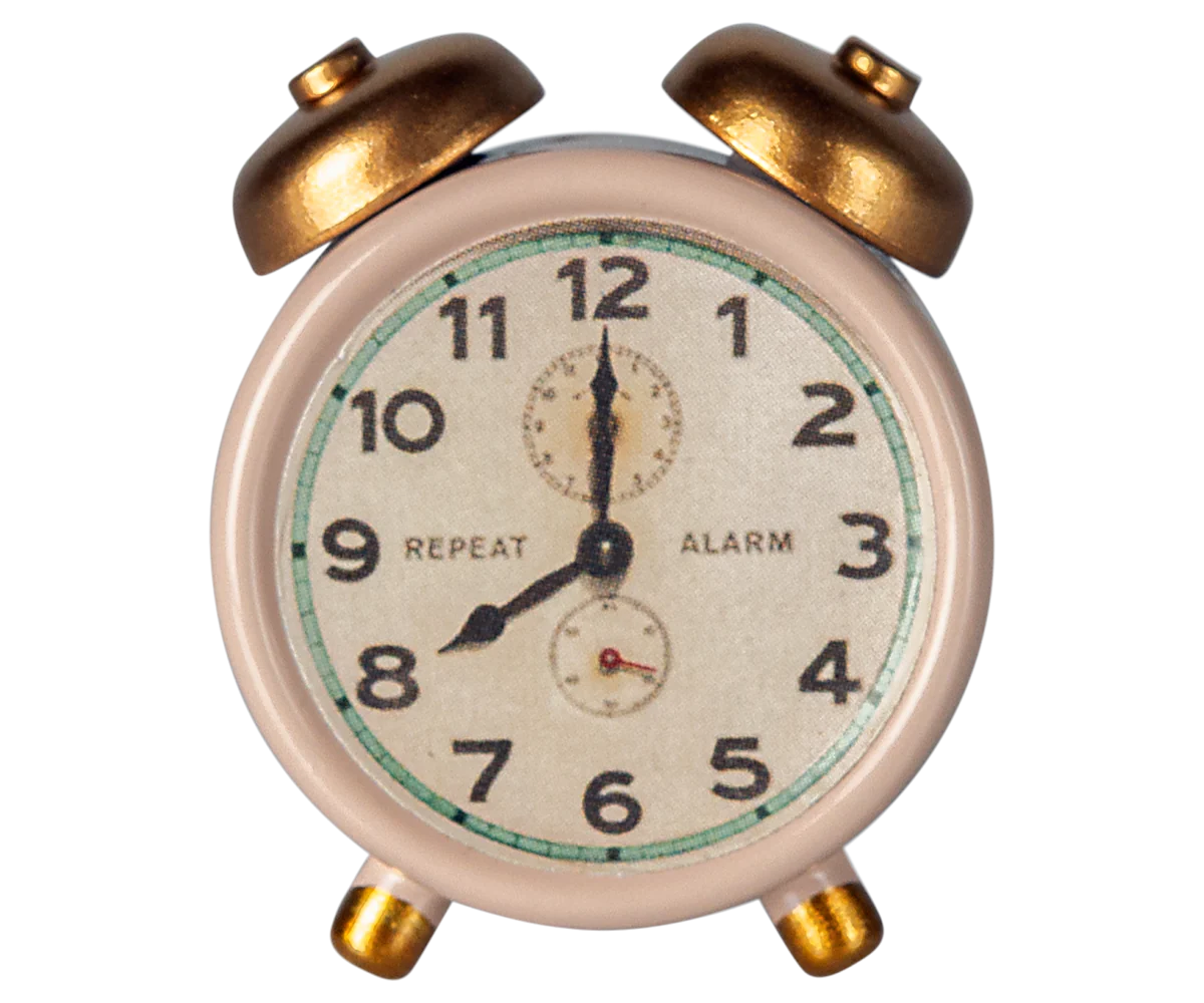 Maileg Alarm Clock for Mouse in Powder
