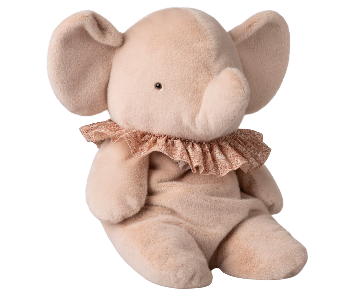 Maileg Big Elephant Plush in Powder