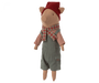Maileg Christmas Pig in Overalls