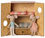 Maileg Dance Studio with Little Sister & Brother Ballet Mice