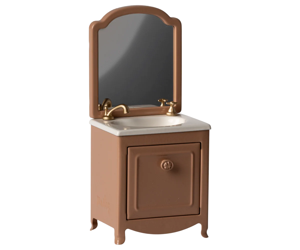 Maileg Dark Powder Sink Dresser for Mouse