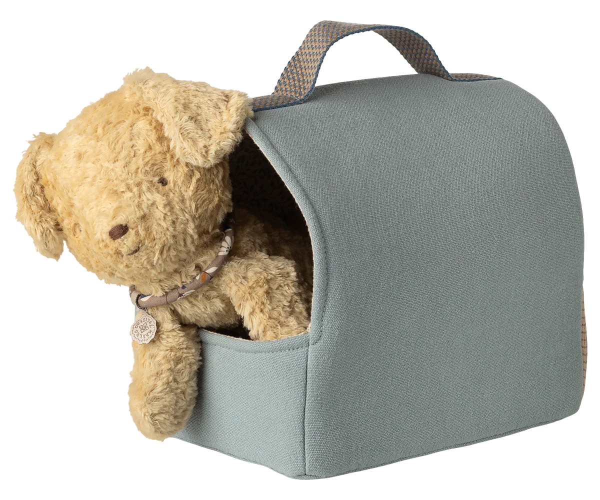 Maileg Dusty Blue Pet Carrier