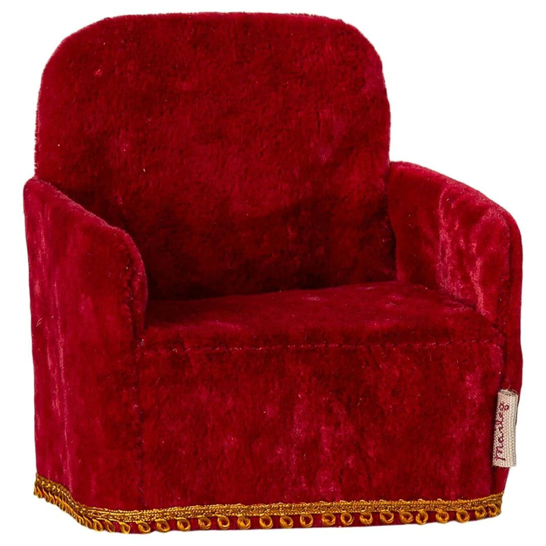 Maileg Folding Chair for Mouse in Red