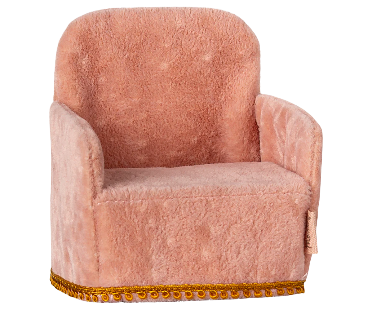 Maileg Folding Chair for Mouse in Rose