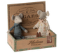 Maileg Grandma & Grandpa Mice in Cigarbox