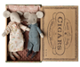 Maileg Grandma & Grandpa Mice in Cigarbox