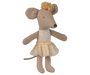 Maileg Little Sister Ballerina Mouse in Off White Tutu