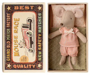 Maileg Little Sister Mouse in Matchbox